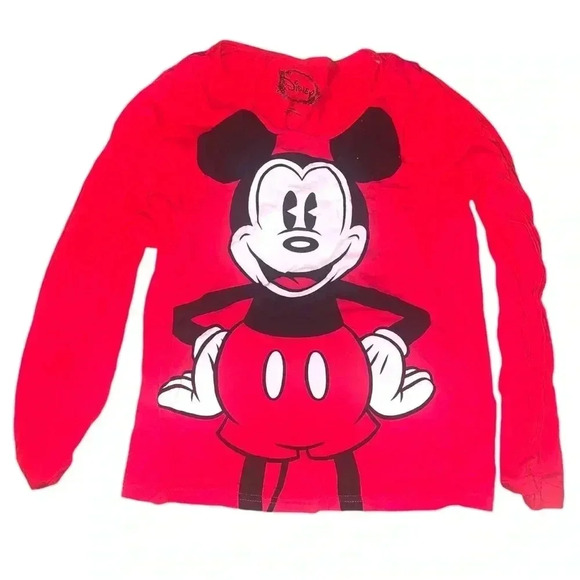 Disney y2k Mickey mouse Long sleeve baby tee - Picture 1 of 2
